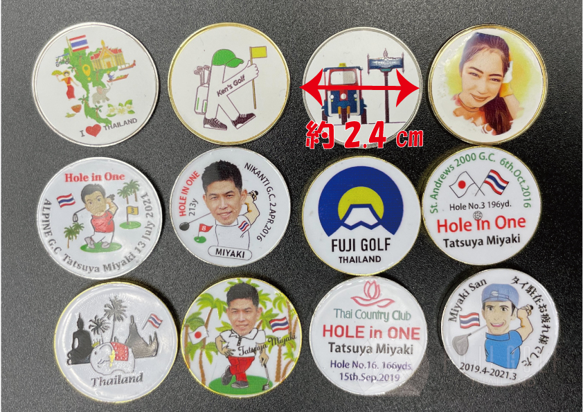 品質のいい オリジナルボールマーカー - GOLF FUJI ラウンド用品・アクセサリー